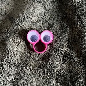 Pink Googly Eye Ring